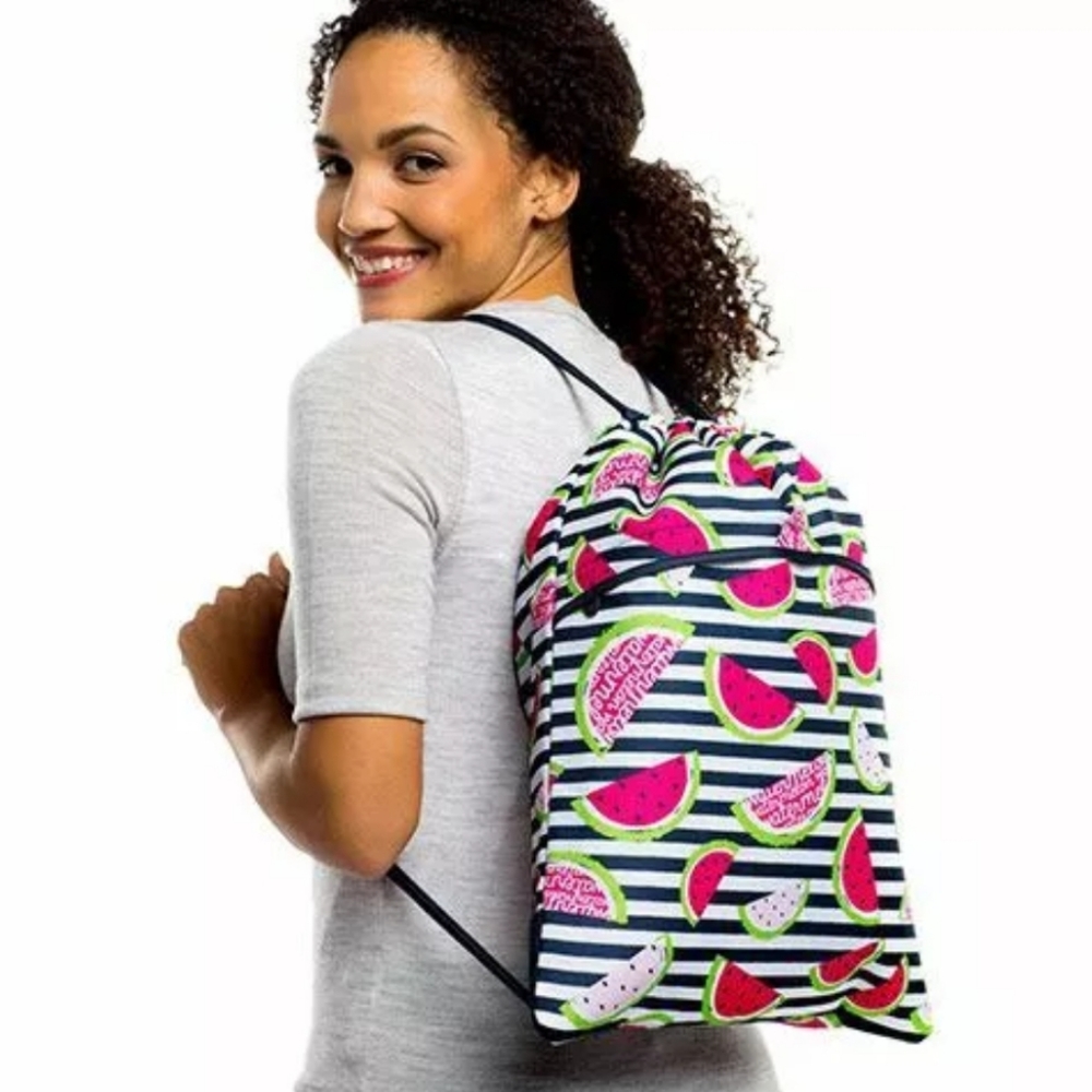 Thirty-One Cool Thermal Watermelon Cinch Sac
